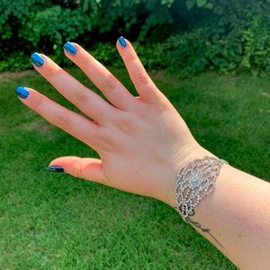 Rhinestone Crystal Lace Bracelet